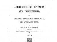 119 Aberdeenshire Epitaphs and
