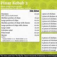 Menu for Pinar Kebab 2