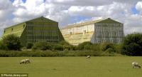 The Cardington airship hangars