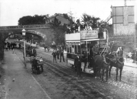 Horse tram on Oxford Road in