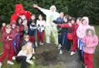 Tree Appeal planting day at Bryn Bach Primary, Tredegar