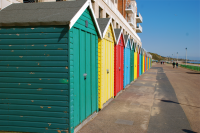 Beach huts at Bournemouth