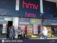 HMV store closing sale, ...