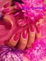 Veronails: Shimmer Pink Gelish with Freehand Polka Dots Nail Art ...