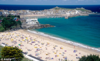 The position of St Ives,