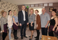 Staff at Loafers with MP Steve