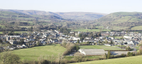 Llandovery from hill to south