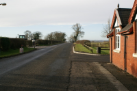 The view up Hall Lane