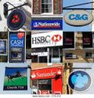 Collage of UK based bank ...