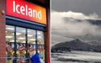 A split image of Iceland the ...