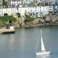 Boats on the water in Fowey, ...