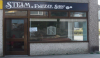 Steam barber shop in Newquay