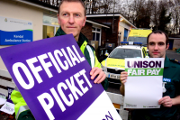 pickets in Kendal as part