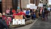 School closures protest