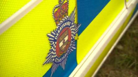 Derbyshire Police crest on car