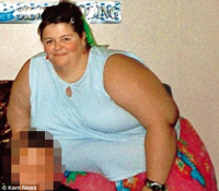 Obese: Laura Ripley, now 28,