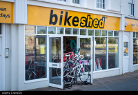 The bikeshed bicycle hire shop