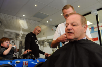 MP Ian Swales has his hair cut