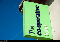The Co-operative food sign,