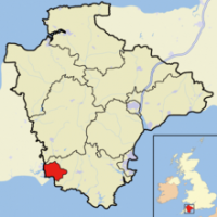 Location of Plymouth, shown
