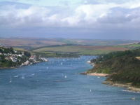 Salcombe is on the left,