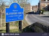 Town sign, Blandford Forum, ...