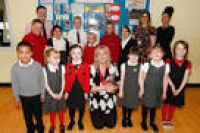 Fair Isle Primary pupils with ...