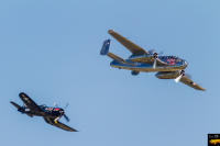 Corsair and B-25 Mitchell