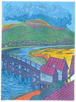 Linocut by Eric Gaskell
