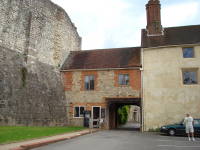 The entrance to Farnham Castle