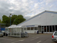 A temporary Co-op supermarket