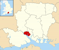 Southampton shown within