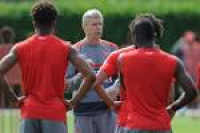 Arsenal during a training session at London Colney on July 21 ...