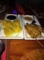 Dim sum and chicken satay starters - Picture of The Royal Elephant ...