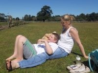 Sian with her son Jay.