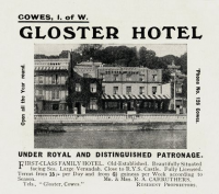 Gloster Hotel Cowes 1924