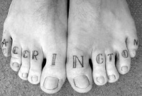 the toe tattoo which Lee