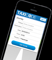 Taxicode App - Available on