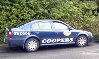 Coopers Taxis - 01257 261666