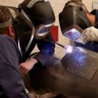 Girl welding