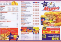 Roosters 01254 876767