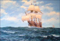 The Mayflower leaving English