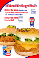 Chicken Fillet Burger Meals