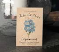Forget Me Not Personalised ...