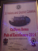 The Colliers Arms: certificate