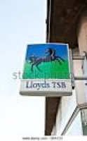 A Lloyds TSB bank sign, UK ...