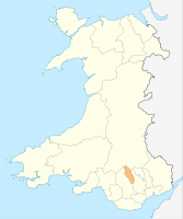 Wales Merthyr Tydfil locator