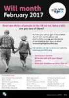 Will Month in support of Suffolk Age UK – February 2017