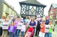 A protest in Wootton Bassett ...