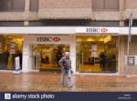 Entrance to HSBC bank with ...